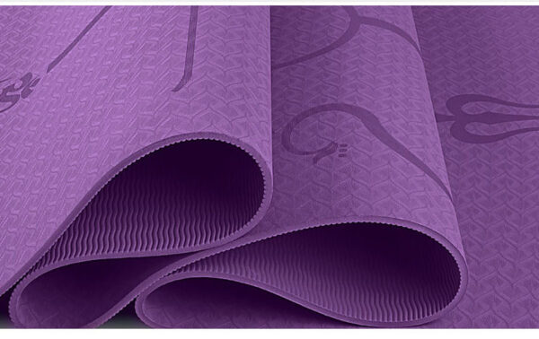 Non Slip TPE Yoga Mat Position Line Beginner - Image 7