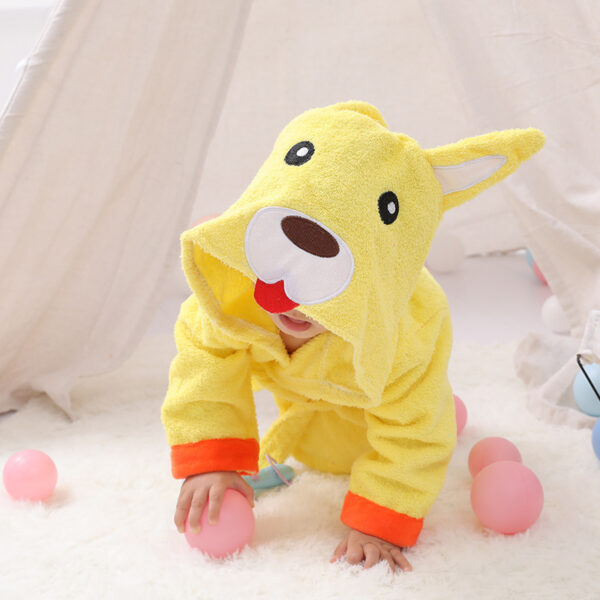 Cartoon Cute Animal Modeling Baby Bath Towels Baby Bathrobes Cotton Children's Bathrobes Baby Hooded - Image 2