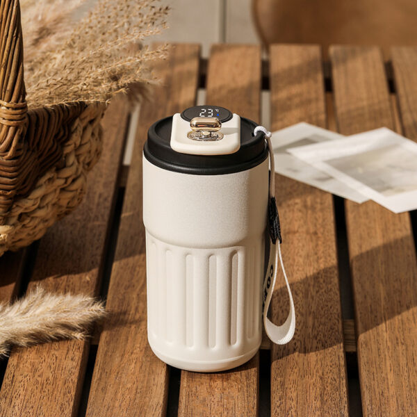 Smart Digital Thermal Bottle Portable Coffee Mug Stainless Steel Water Bottle In-Car Insulated Cup Keep Cold Vacuum Flasks 450ml - Image 7