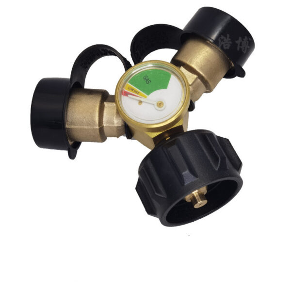 Propane Y Pressure Gauge Body Tee Brass Grill Heater - Image 3