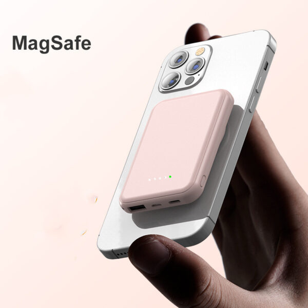 Mini Fast Charging Magnetic Wireless Power Bank 5000 MAh Portable - Image 6