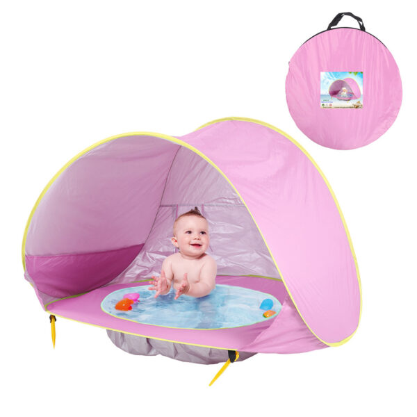 Baby Beach Tent Kids Outdoor Camping Easy Fold Up Waterproof  Up Sun Awning Tent UV-protecting - Image 3