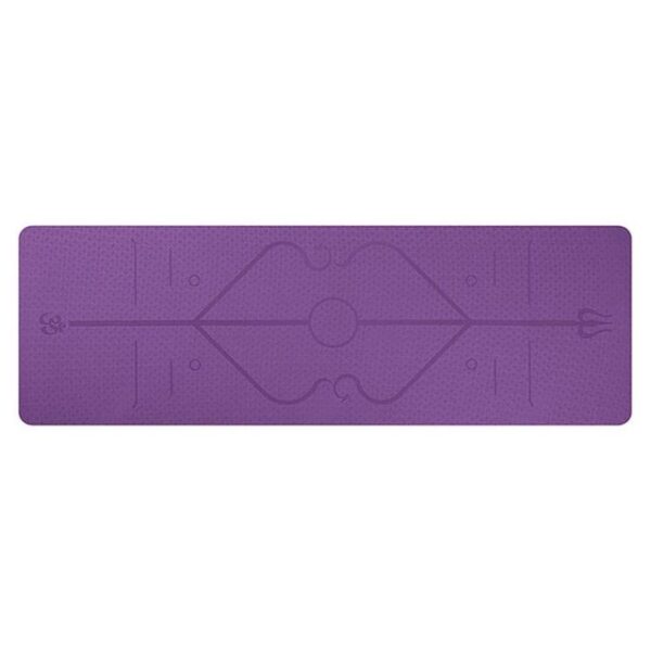 Non Slip TPE Yoga Mat Position Line Beginner - Image 5