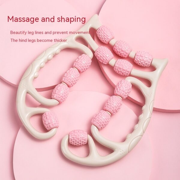 Plastic Massager Relax Plastic Leg Roller Ten Three Wheels Ring Foam Roller - Image 5