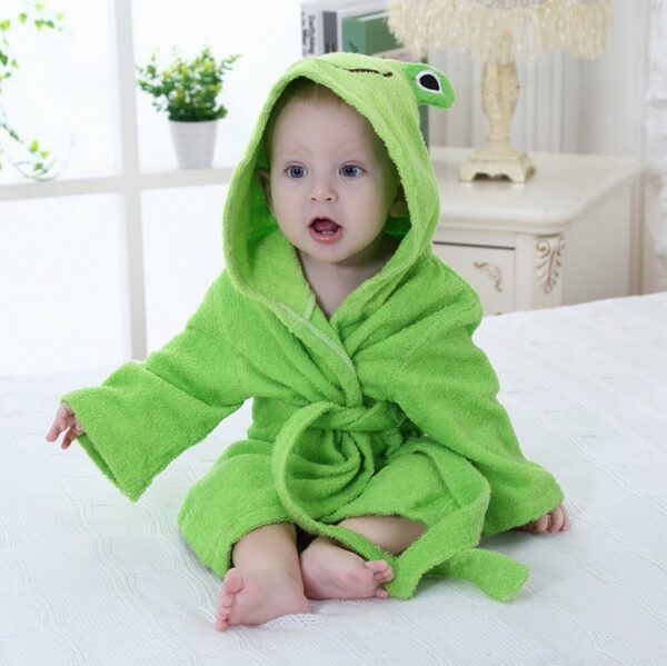 Cartoon Cute Animal Modeling Baby Bath Towels Baby Bathrobes Cotton Children's Bathrobes Baby Hooded - Image 5