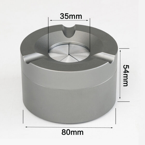 Household Minimalist Ash-proof Stainless Steel Ashtray - Image 2