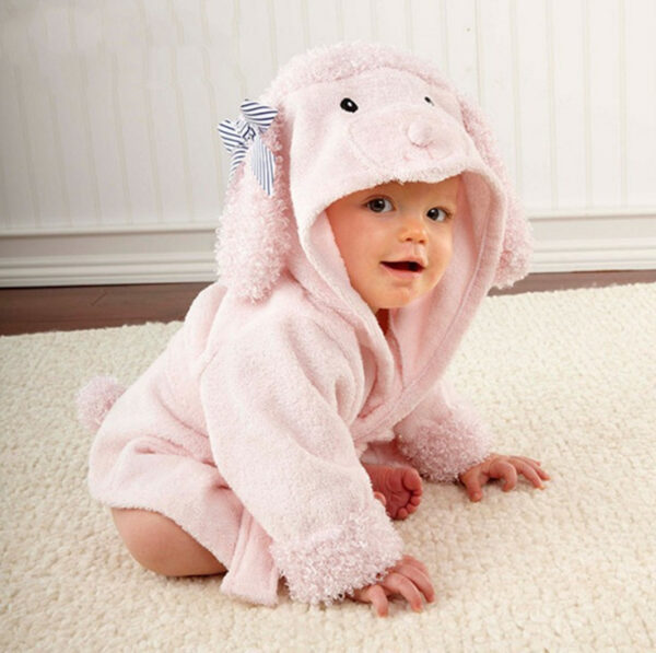 Cartoon Cute Animal Modeling Baby Bath Towels Baby Bathrobes Cotton Children's Bathrobes Baby Hooded - Image 4