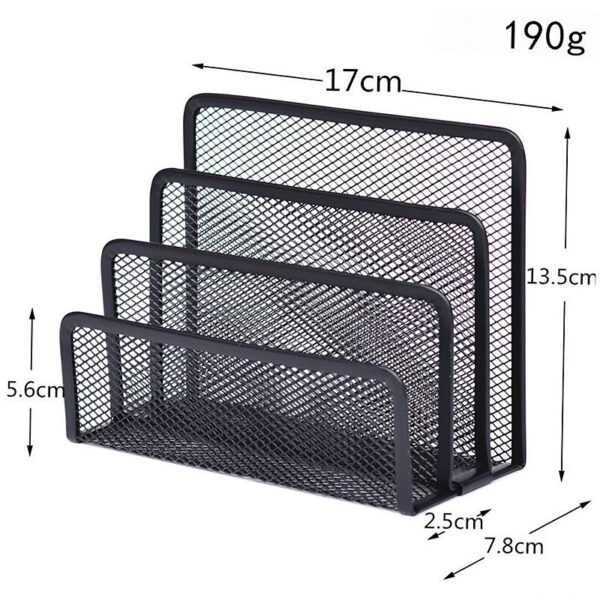 Book Shelves Desk-Organizer Office Mesh Home Metal 1pcs - Image 2