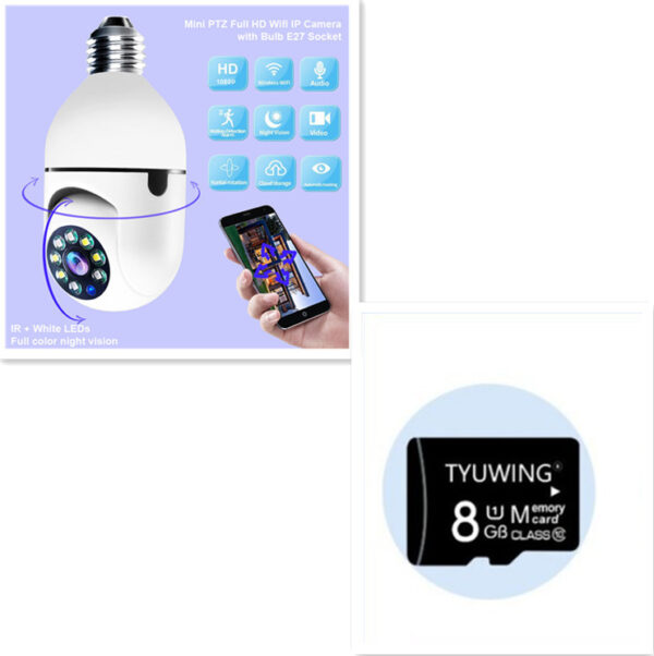 WiFi CAMERA 1080P Bulb 4X Zoom Camera E27 Home 5GWiFi Alarm Monitor - Image 6