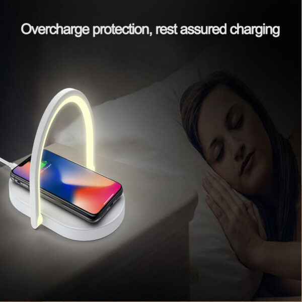 3 In 1 Foldable Wireless Charger Night Light Wireless Charging Station Stonego LED Reading Table Lamp 15W Fast Charging Light - Image 3