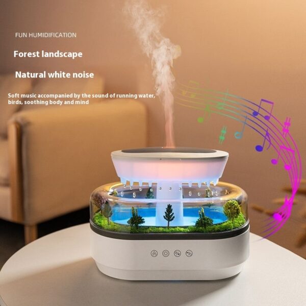 Micro Landscape Aroma Diffuser Household Bedroom Raindrop Humidifier - Image 2